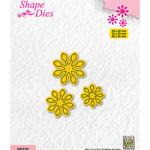 Shape dies, Set of 3 Flowers-7