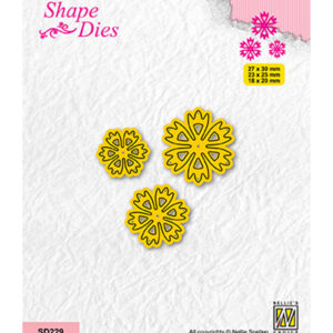 Shape dies, Set of 3 Flowers-8