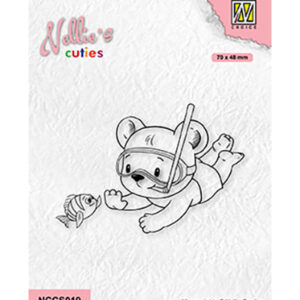 Nellie's Cuties Clear Stamps, Hi Buddy
