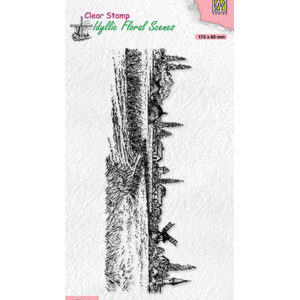 Clear Stamps Idyllic Floral Scenes, Slim line A Village in those days