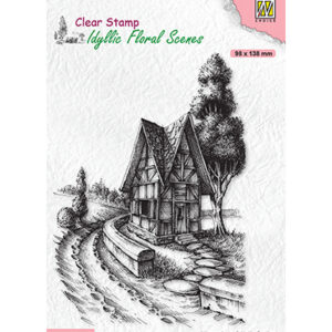 Clear stamps Idyllic Floral Scenes, Country Road with house