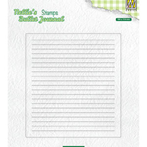 Clear stamps suitable for Nellie's Bullet Journal, Basic Notepage Layout