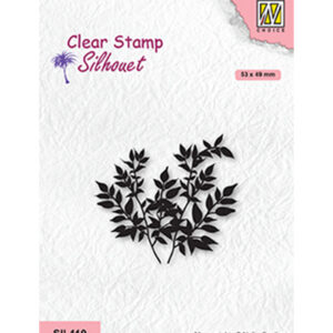 Motive clear stamps silhouette, Crowns of tree Ficus