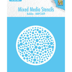 Mixed Media Stencils, Round stencils Bubbles