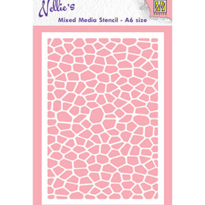 Mixed Media Stencils, Stencils A6 size Stone pavement