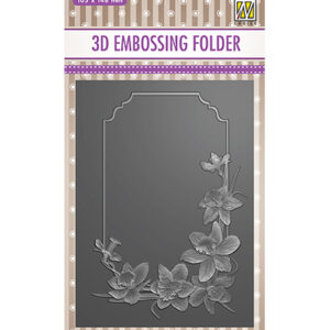45655 - Nellie's Choice 3D Embossing folders Flowers daffodil