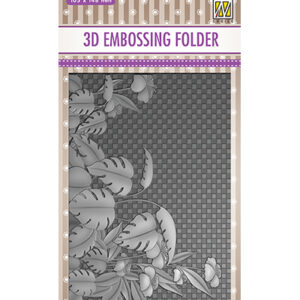45656 - Nellie's Choice 3D Embossing folders Flowers Monstera Deliciosa