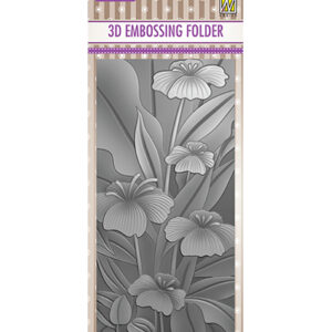 45659 - Nellie's Choice 3D Embossing folders Slim-line Flowers Lillies