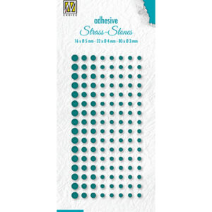 Rhinestones, Set 4 Christmas green col. 3415