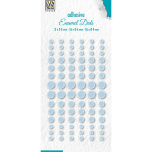 Enamel dots, Baby blue