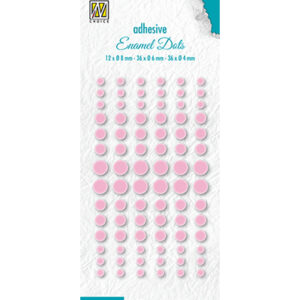 Enamel dots, Baby pink
