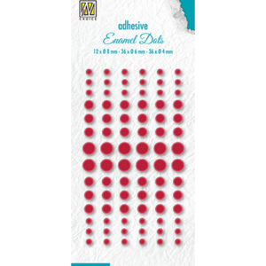 Enamel dots, Red