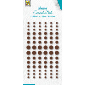 Enamel dots, Brown