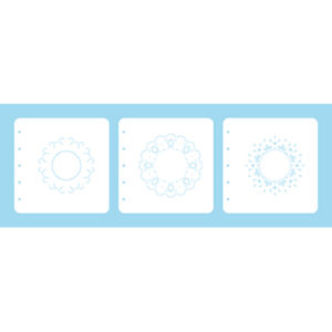 Layered combi stencil sets, (set of 3) Dots