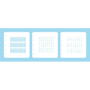 Layered combi stencil sets, (set of 3) Party-2: candles