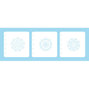 Layered combi stencil sets, (set of 3) Mandala-3