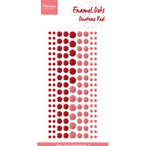 PL4521 Marianne Design Enamel dots, Duotone Red