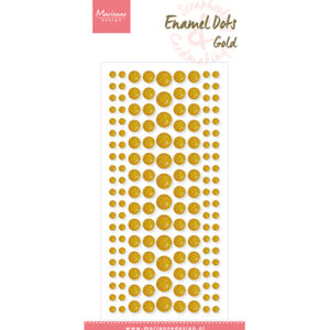 PL4523 Marianne Design Enamel Dots, Gold Glitter