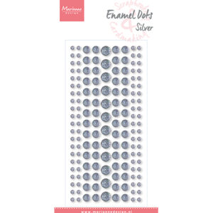 PL4524 Marianne Design Enamel Dots, Silver Glitter