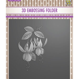 50020 - Nellie's Choice 3D Embossing folder square Fuchsia