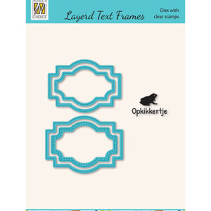 Layered frames with Dutch Text clear stamps, Opkikkertje