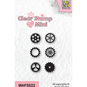 Clear stamps mini, Cogwheels