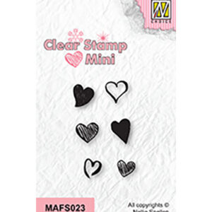 Clear stamps mini, Hearts-2