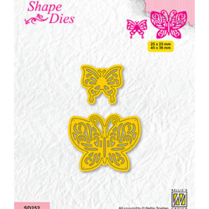Shape dies, Garden, 2 butterflies-2