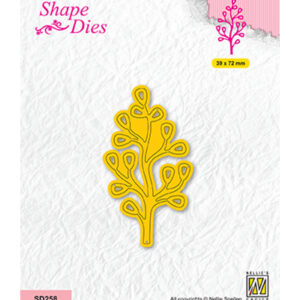 Shape dies, Garden, Branch with leaves