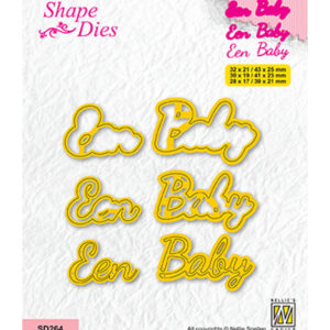 Shape dies, Dutch text, Een Baby