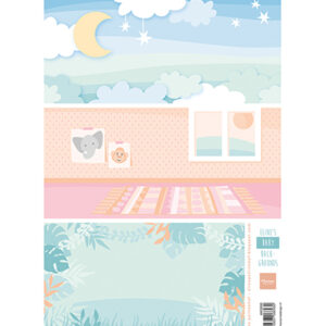 AK0090 Marianne Design Knipvel A4, Eline's Baby backgrounds