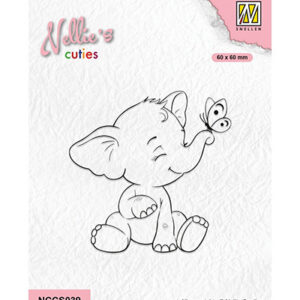 Nellie's Cuties Clear Stamp, Elephant