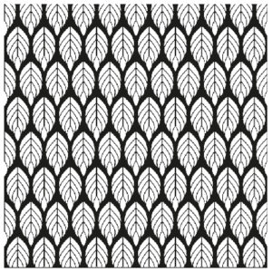 Mixed Media Stencil, Leaves