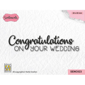 Clear Stamps Sentiments, Congratulations