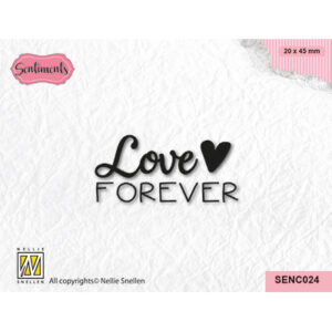 Clear Stamps Sentiments, Love forever
