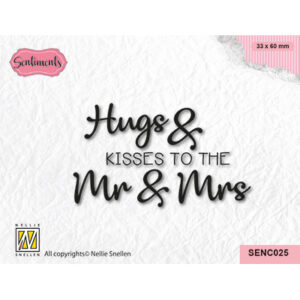 Clear Stamps Sentiments, Hugs + Kisses