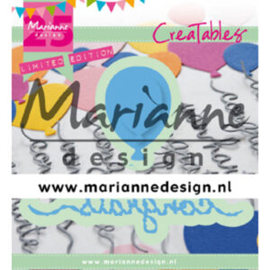 LR0626 Marianne Design Creatable Congrats & Balloon - 25th anniversary