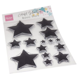 CS1148 Marianne Design Clear Stamps, Colorful Silhouette - Basic Stars
