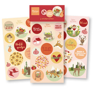 CA3189 Marianne Design Stickers, Welkom herfst by Marleen