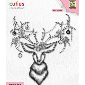 Nellie's Cuties Clear Stamp, Reindeer