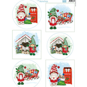 VK9606 Marianne Design Knipvel A4, Gnomes - North Pole