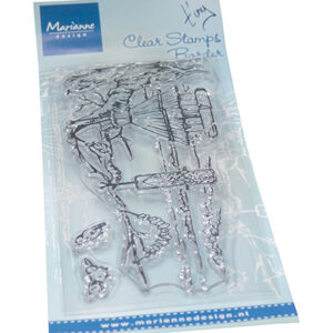 TC0920 Marianne Design Clear Stamps, Tiny's Border - Bird feeding