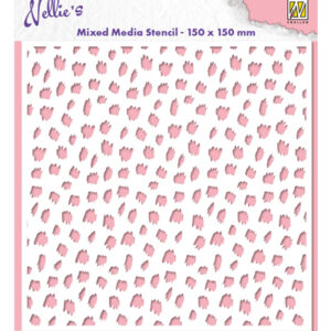 Mixed Media Stencil, Cheetah