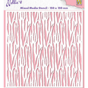 Mixed Media Stencil, Zebra