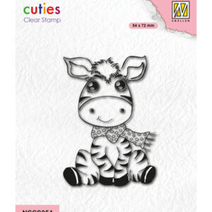 Nellie's Cuties Clear Stamp, Zebra