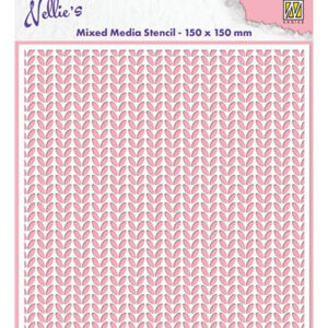 Mixed Media Stencil, Knitting