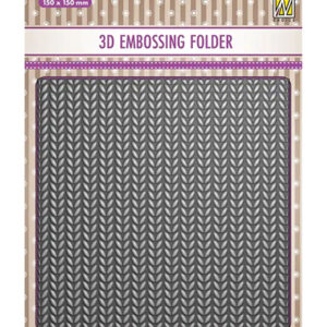 52894 - Nellie's Choice 3D Embossing Folder Knitting