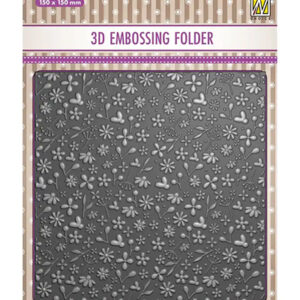 52895 - Nellie's Choice 3D Embossing Folder Spring Flowers