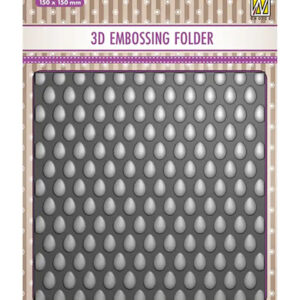 52896 - Nellie's Choice 3D Embossing Folder Eggs