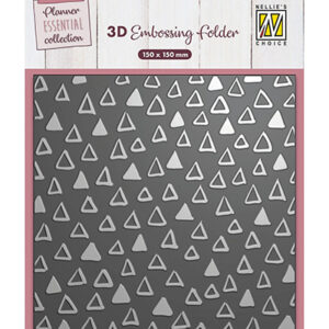 53325 - Nellie's Choice 3D Embossing Folder Triangles